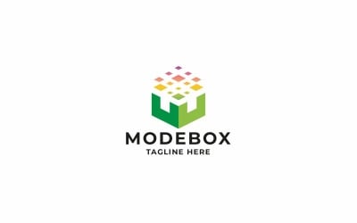 Professionelles Pixel-Modus-Box-Logo