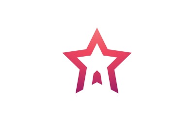 Szablon projektu wektor logo gwiazdy V1