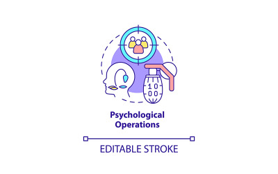Ícone do conceito de operações psicológicas