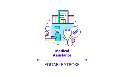 Icono del concepto de asistencia médica