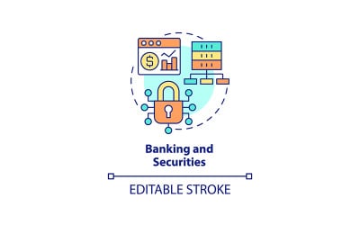Banking and securities concept icon