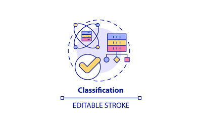 Classificatie concept icoon