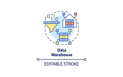 Icono del concepto de almacén de datos
