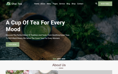 Chai Tea - Tea Shop React Website Template