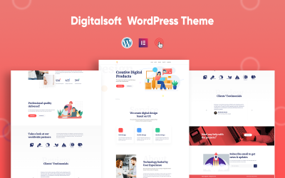Digitalsoft - тема WordPress для SaaS и программного обеспечения Elementor