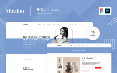 Miralou Five - Kosmetisk butik e-handelstema