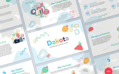 Roztomilá víceúčelová prezentace PowerPoint šablona