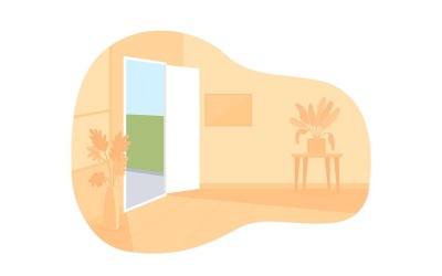 Tomt rum vektor isolerad illustration