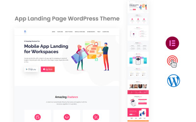 XMobileapp - Mobile App One page WordPress Theme