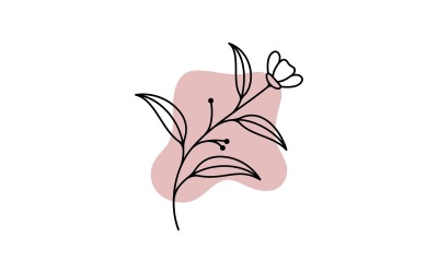Beauty-Floristen-Vektor-Icon-Design-Vorlage V2