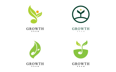 Green Seed Logo Icon Vector Illustration V9