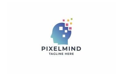 Logotipo profesional de Pixel Mind