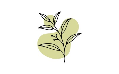 Modèle de conception d&amp;#39;icône de vecteur de fleuriste de beauté V9