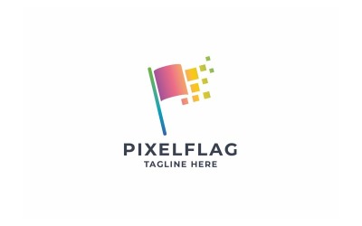 Професійний логотип Pixel Flag