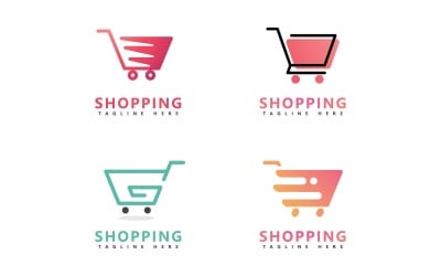Shopping Vector Logo Design Template V9