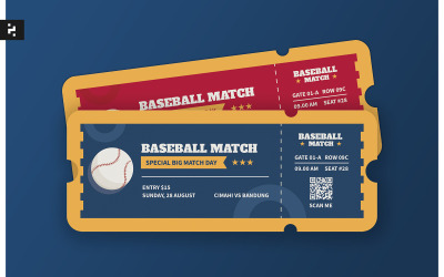 Baseball sportmérkőzési jegy