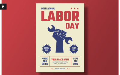 Flyer zum Tag der Arbeit (USA, 2. September)