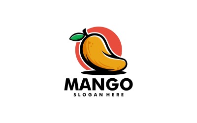 Mango Basit Maskot Logo Şablonu