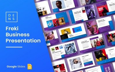 Modello di diapositiva di Google per le aziende di Freki