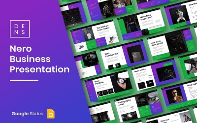 Nero - Modello di diapositiva Google aziendale