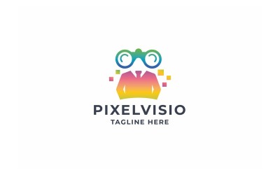 Professionelles Pixel Vision-Logo