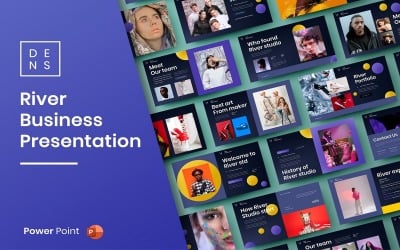 Річка – бізнес-шаблон PowerPoint