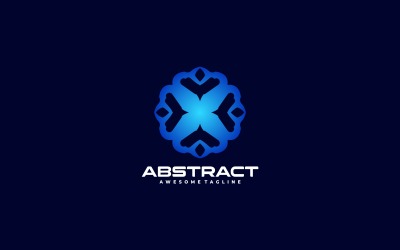 Vektor abstraktes Farbverlauf-Logo Vol.1