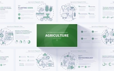 Agricultura PowerPoint Infografía Diapositivas Presentación