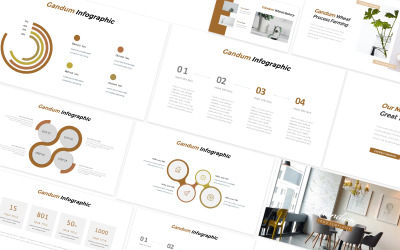 Gandum Voedsel PowerPoint-sjabloon