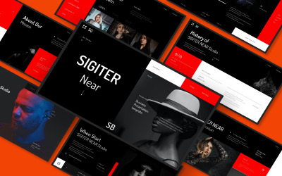 Modello di Sigiter Near Business Powerpoint