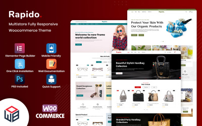 Rapido - Шаблон WooCommerce для модных аксессуаров Multiparous