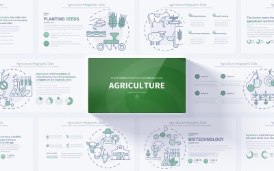 Rolnictwo Infografika PowerPoint Prezentacje Slajdy