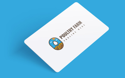 Tavuk Çiftliği Logo Tasarım Şablonu