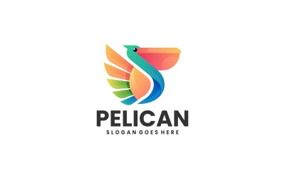 Logo colorato sfumato pellicano Vol.2
