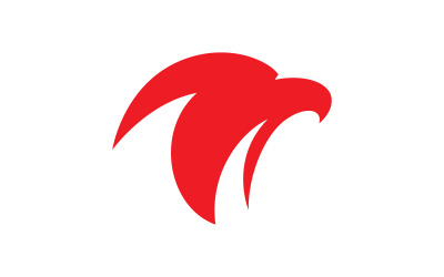 Plantilla de diseño de logotipo vectorial de cabeza de águila V3