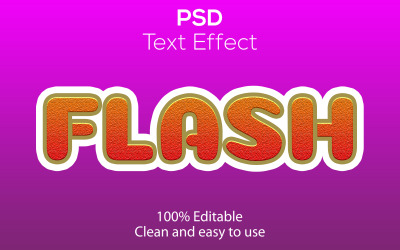 闪光 | Flash 可编辑 Psd 文本效果现代 Flash Psd 文字效果