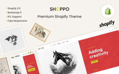 Shoppo - The Painting &amp;amp; Artist Premium Shopify-tema