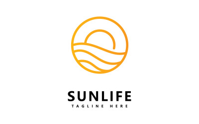 Sunrise Vector Logo Design Template V1