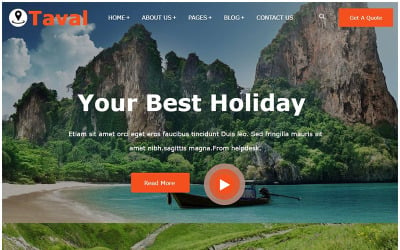 Téma WordPress Taval - Tour and Travel Booking