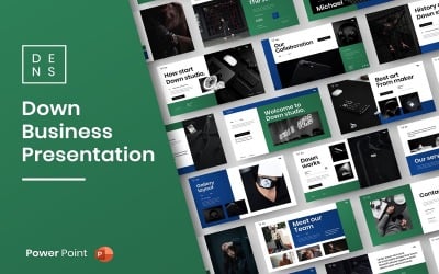 Вниз – бізнес-шаблон PowerPoint