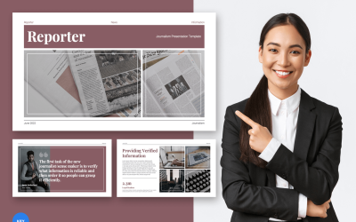 新闻演示主题演讲模板