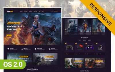 Gamehoak - Shopify 2.0 Responsive Theme für Online-Spiele