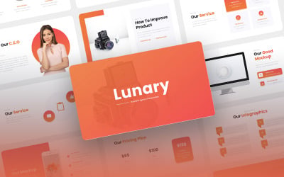 Lunary - Business Agency Шаблон PowerPoint