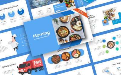 Ochtend Eten Sjablonen PowerPoint presentatie