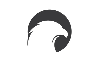 Szablon projektu logo wektor głowa orła V7