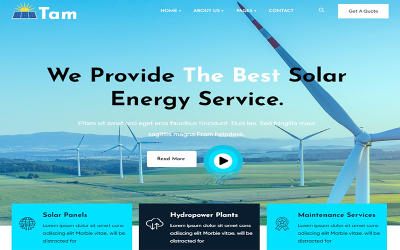 Tapma - Tema WordPress per l&amp;#39;ecologia e l&amp;#39;energia solare