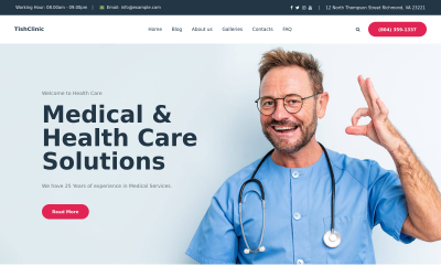 TishClinic - WordPress-Theme für medizinische Kliniken
