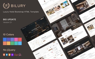 Bilury - Bootstrap-HTML-Vorlage für Luxushotels