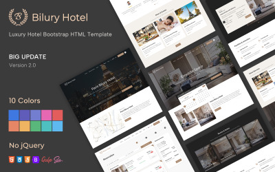 Bilury - HTML šablona Bootstrap luxusního hotelu