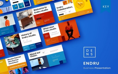 Endru – Шаблон Keynote для бизнеса